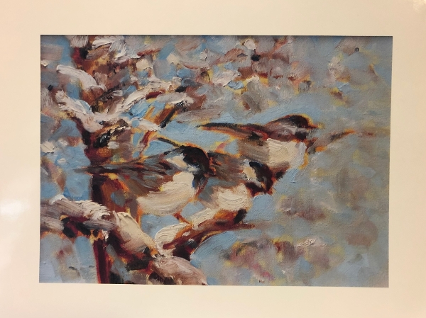 Joan Hoffmann Print - Bluebirds