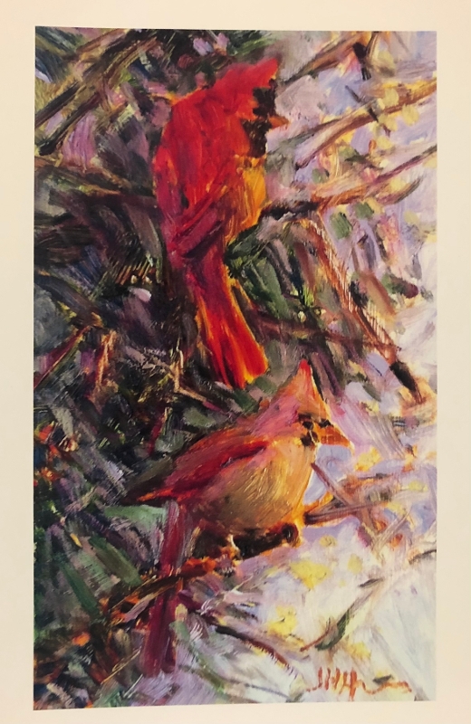 Joan Hoffmann Print - Cardinals