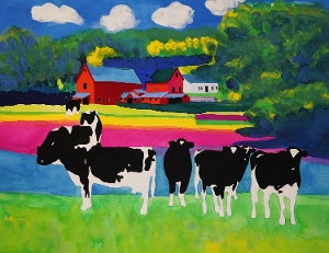 Woody Jackson Print Large - Wooden Barn