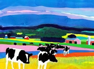Woody Jackson Print Small - Jet Stream