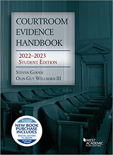 Courtroom Evidence Handbook 2022-2023 RECOMMENDED